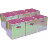 Cubos De Almacenamiento De Cubos Plegables - Paquete De 6 -