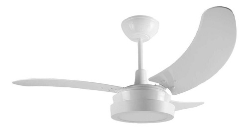 Ventilador De Teto 127v Búzios Max Led 3 Pás Silencioso Tron Estrutura Branco Pás Branco Diâmetro 1000 Mm Frequência 60 Material Das Pás San