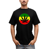 Camiseta Camiseta Masculina Reggae Erva Bob Marley Maconha