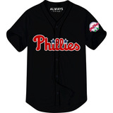 Camisola Jersey Philadephia Phillies M1 Negro Ch M G Eg 2eg