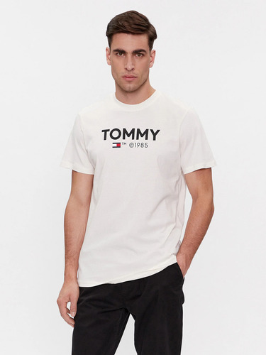 Polera Essential Slim Fit Blanco Tommy Jeans