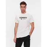 Polera Essential Slim Fit Blanco Tommy Jeans