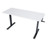 Escritorio Sit-stand Desk Ergonómico Altura Regulable Manual Color Blanco