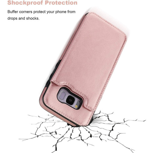 Funda Protectora Para Samsung Galaxy Cartera Con Tarjetero