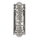 Bless This House - Placa De Mezuzah De Peltre