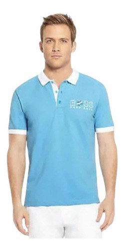 Playera Tipo Polo Hugo Boss Paddy Flag Argentina