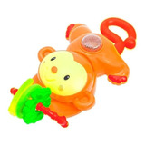 Sonajero Musical Con Luces Para Bebes Bubu Monito Naranja Diseño Mono
