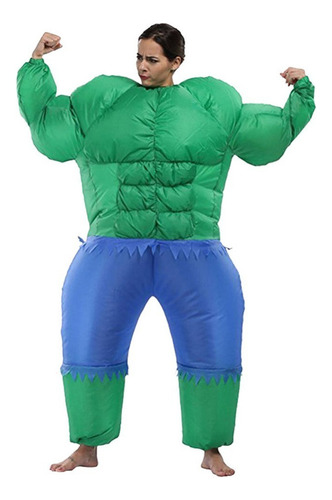 Traje Inflable Avengers Hulk Rendimiento Para Cosplay Hallow