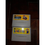 Lote Juegos Super Nintendo Mario All Star/kart  (orig-jap)
