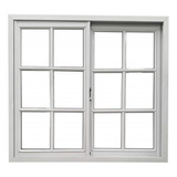 Ventana 120x110 Reja Vidrio Repartido Y Envio Gratis!!!