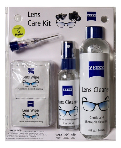 8x Zeiss Kit De Cuidado De Limpieza Óptica Lente Pantalla