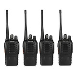 4 Radio Transmisor Portátiles Walkie Talkie Bf-888s Baofeng 