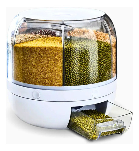 Dispenser Para Alimentos Em Redondo Giratório Super Moderno