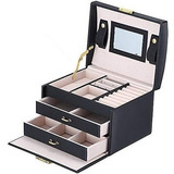 Caja Organizador Mini Joyero De Viaje Portatil Elegante