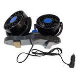 Mini Ventilador Doble 4 Pulgadas 360° 5 Aspas Para 12v/24v