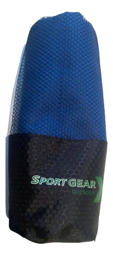 Toalla /toallon De Microfibra Secado Rapido Azul Sportgear