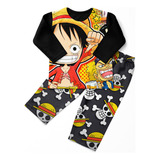 Pijama Polar One Piece Monkey D. Luffy Monkey Premium Niños