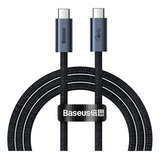 Cable Baseus Series Usb4 Tipo-c A Tipo-c 100w 1mt 