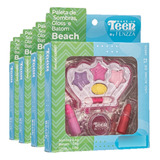 6 Kit De Maquiagem Infantil Beach Kit Fenzza Teen Atacado 