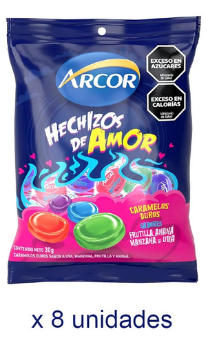 Caramelos Duros Halloween Hechizos De Amor X 8u De 30g C/u