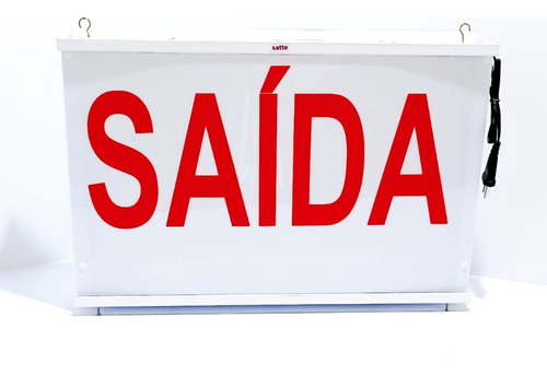 Placa Indicativa De Saída Luminosa 50x32 1 Face - Satte