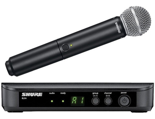 Microfone Shure Blx Blx24/sm58 Dinâmico  Cardioide Preto