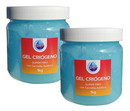 Gel Criogeno Frio Combate Celulitis Flacidez 1kg Pack X2 Eg