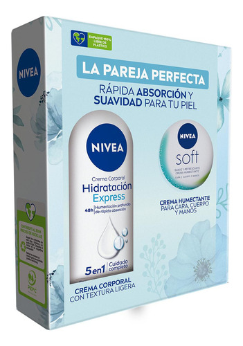 Pack Nivea Hidratación Express 250 Ml + Soft 100 Ml