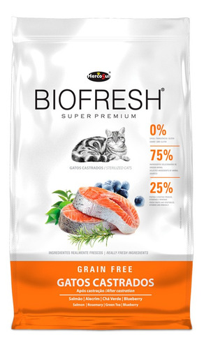 Ração Biofresh Para Gatos Castrados - 7,5kg