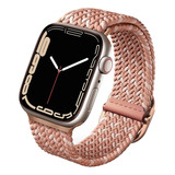 Correa Tejida Para Apple Watch Series Aspen Rosa Uniq