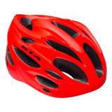 Capacete Mtb Ciclismo Original Gta Vermelho Com Pisca Led