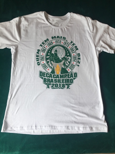 Camisa Malha Mancha Verde Comemorativa Decacampeão 2018