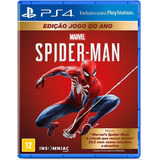 Jogo Marvels Spider-man Jogo Do Ano Ps4 Br Midia Fisica