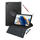 Capa Giratoria Teclado P/ Taba8 X200 X205 Pelicula Premium