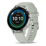 Reloj Garmin Venu 3s Oxímetro Smartwatch Sage Gray 41mm Color Del Bisel Plateado