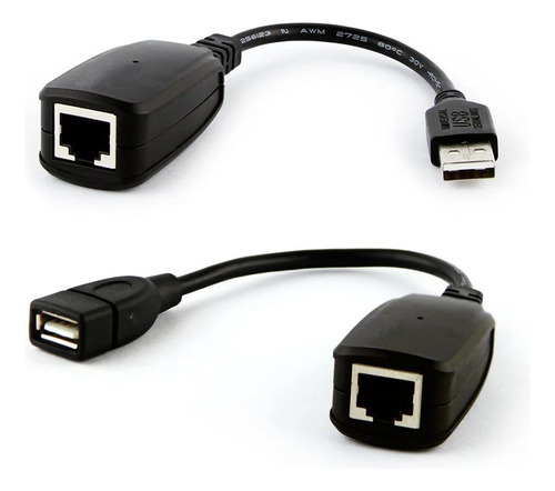 Cabo Extensor Usb Via Cabo De Rede Rj45 Até 45 Metros #2623