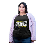 Polera Extra Grande Speed Force Flash Dc Comics