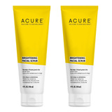 Acure Brightening - Paquete Do De Exfoliantes Faciales, 4 On