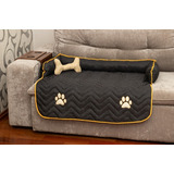 Protetor De Sofa Snoopy Grande Preto