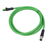 Cable De Conexión Ethernet Blindado M12 Rj45, Conector 24 Aw