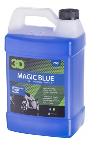 Revividor Cubiertas Plasticos Magic Blue 3d Brillo Silicona