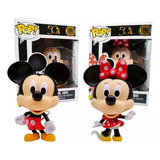 Mickey Mouse Minnie Mouse Muñecos Funko Pop Set X 2 