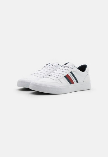 Tenis Tommy Hilfiger Leon Us Color Blanco Para Hombre - Original & Nuevo