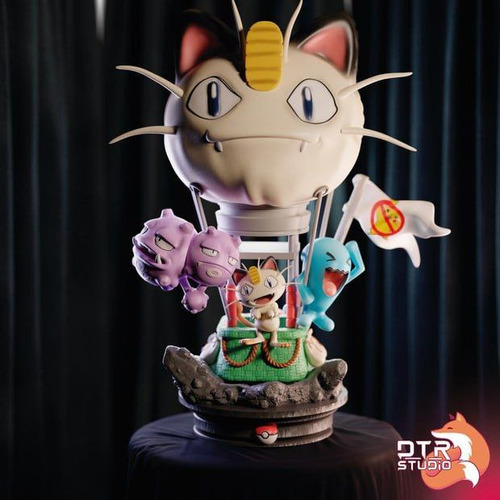 Archivo Stl Impresión 3d - Pokemon - Meowth Diorama