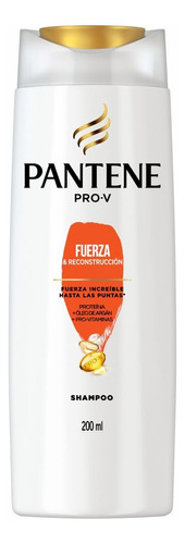  4 Pzs Pantene Shampoo Fuerza Y Reconstruccion 200ml