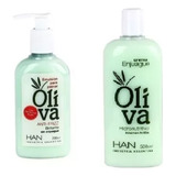 Set Acondicionador Oliva Y Crema De Peinar Han Cabello Seco