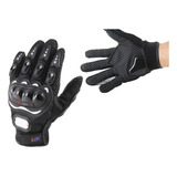 Guantes Motocicleta Con Protecciones Hombre Negro Xl