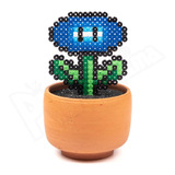 Matera Decorativa - Super Mario - Flor Hielo Pixel Art Geek