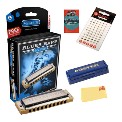 Armónica Hohner 532 Blues Harp Ms - Clave De A Bundle Con | Envío gratis