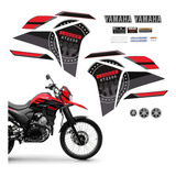 Kit Adesivos Yamaha Lander Xtz 250 2023/2024 Vermelho + Logo